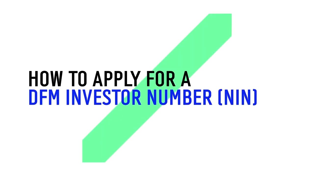 How to Apply for a DFM Investor Number