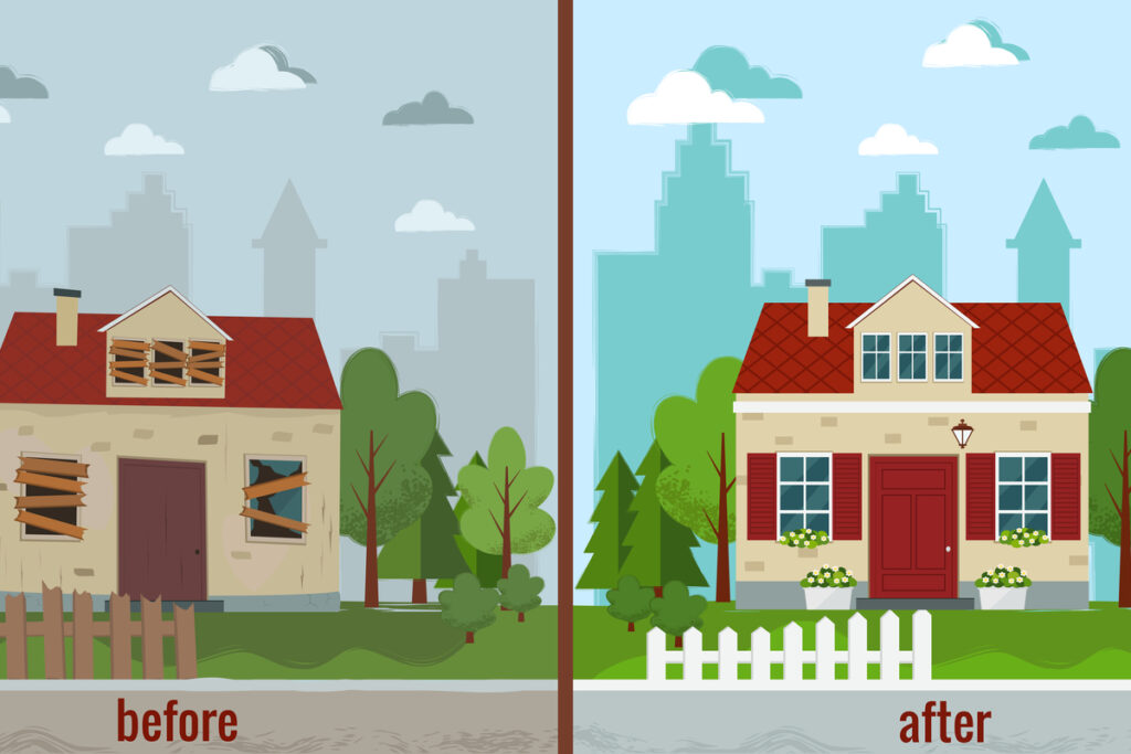 Before and After Analyzing a Fix and Flip via MLS